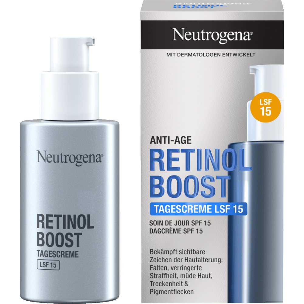 Bild: Neutrogena Anti-Age Tagescreme Retinol Boost LSF 15