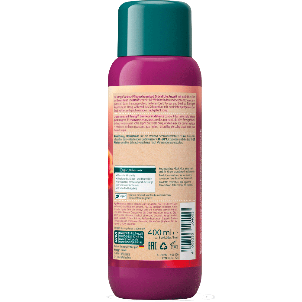 Bild: Kneipp Aroma-Pflegeschaumbad Glückliche Auszeit