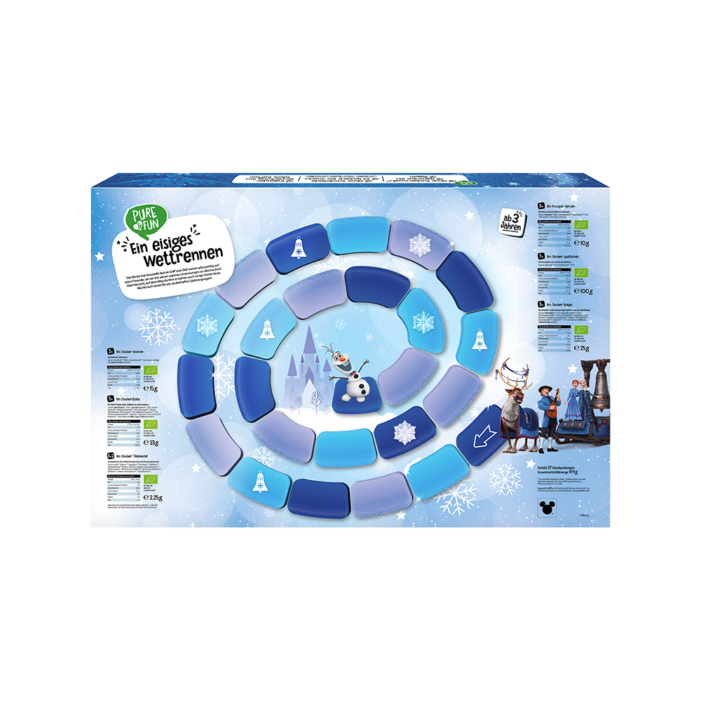 Bild: Pure & Fun Adventskalender Bio Snack Eiskönigin 