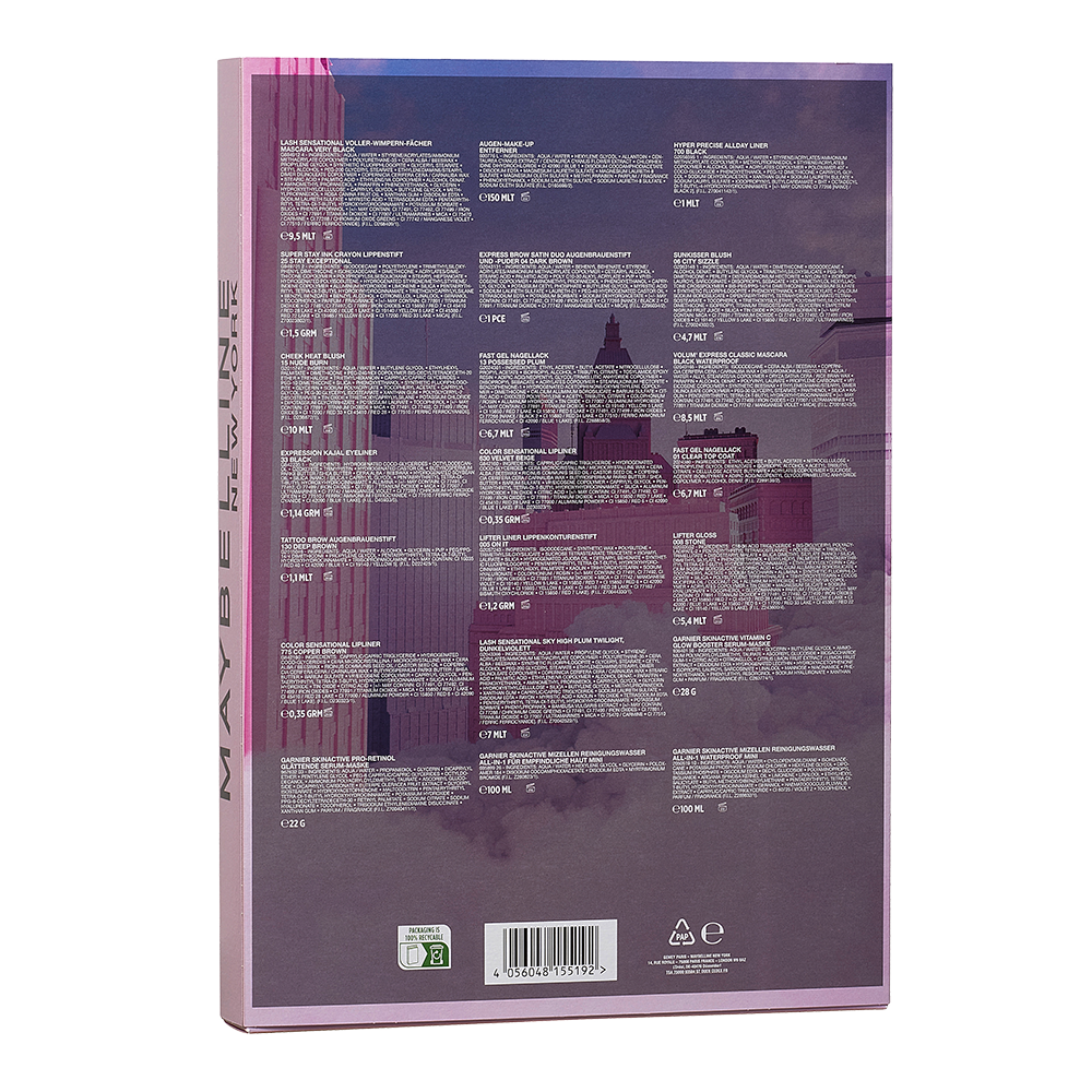 Bild: MAYBELLINE Adventskalender 24-Türer 2025 