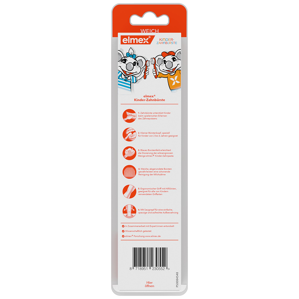 Bild: elmex Kinder Zahnbürste 2-6 Jahre