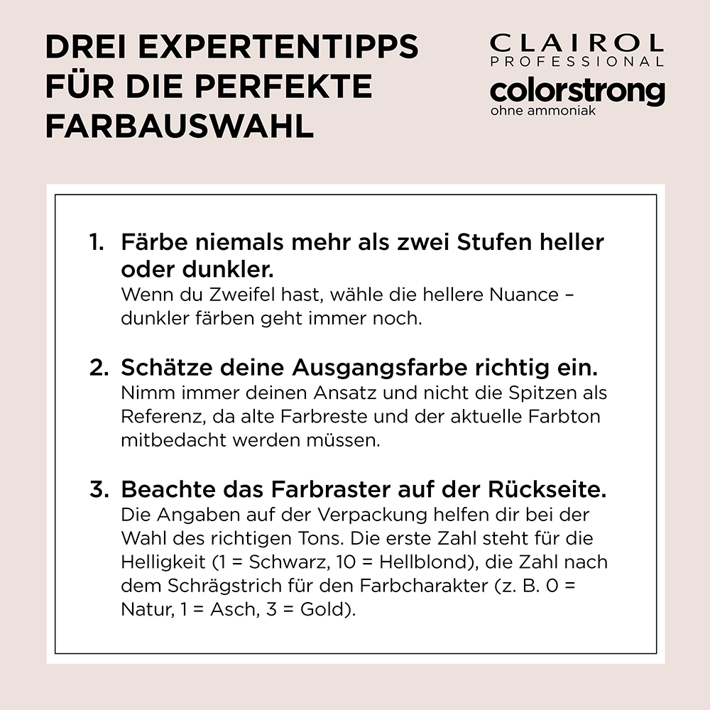 Bild: Clairol Professional Colorstrong Permanente Coloration Helles Goldbraun Helles Goldbraun