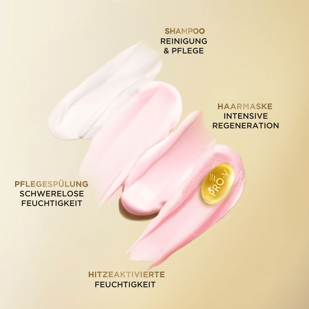 Bild: PANTENE PRO-V Moisture BOOST Heat & Glow Leave-In-Creme Schutz vor Hitze & Frizz 