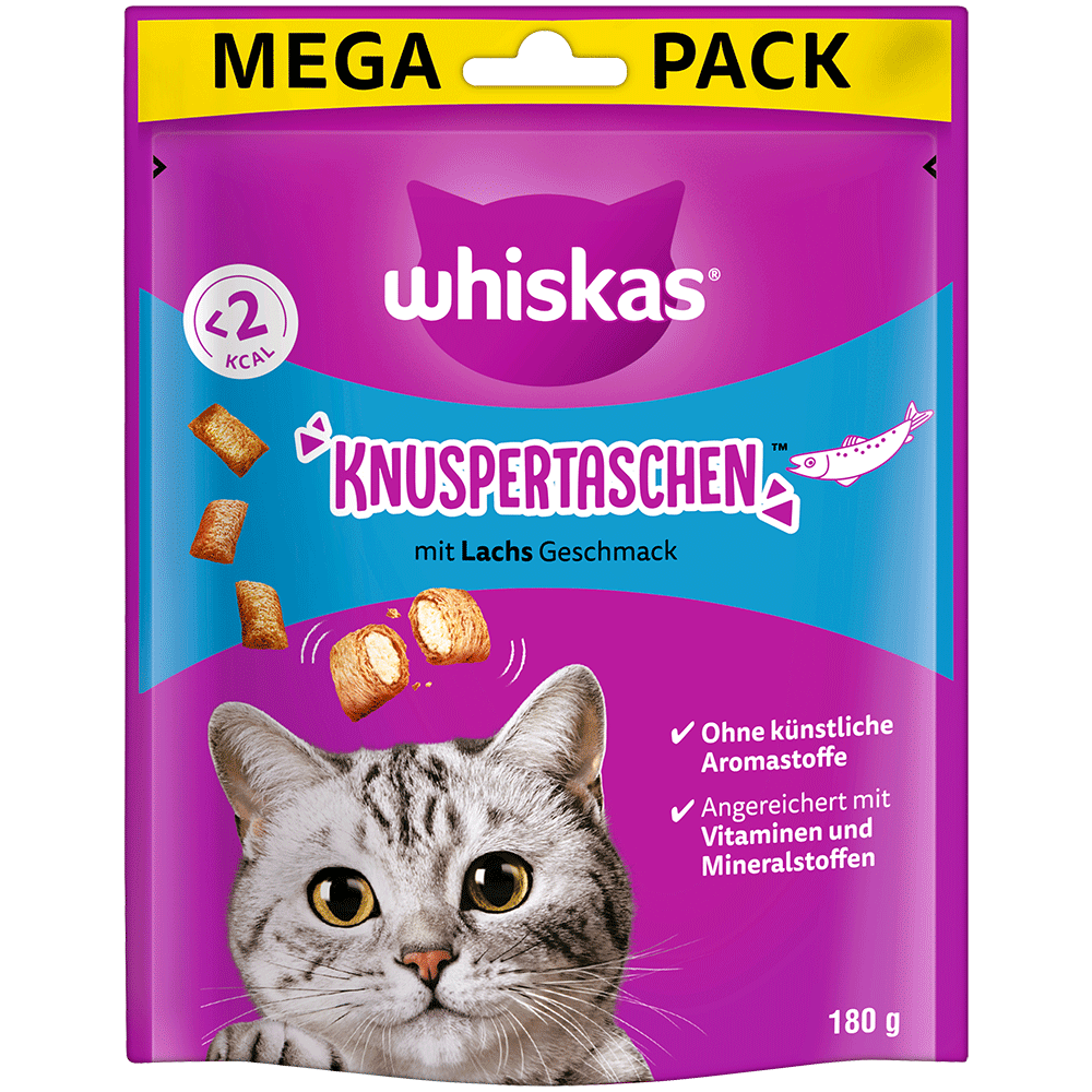 Bild: Whiskas Knuspertaschen mit Lachs