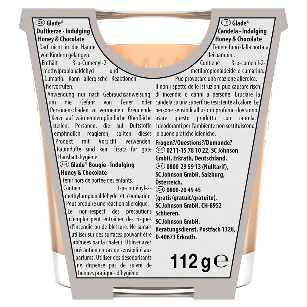 Bild: Glade Duftkerze Honey Chocolate 