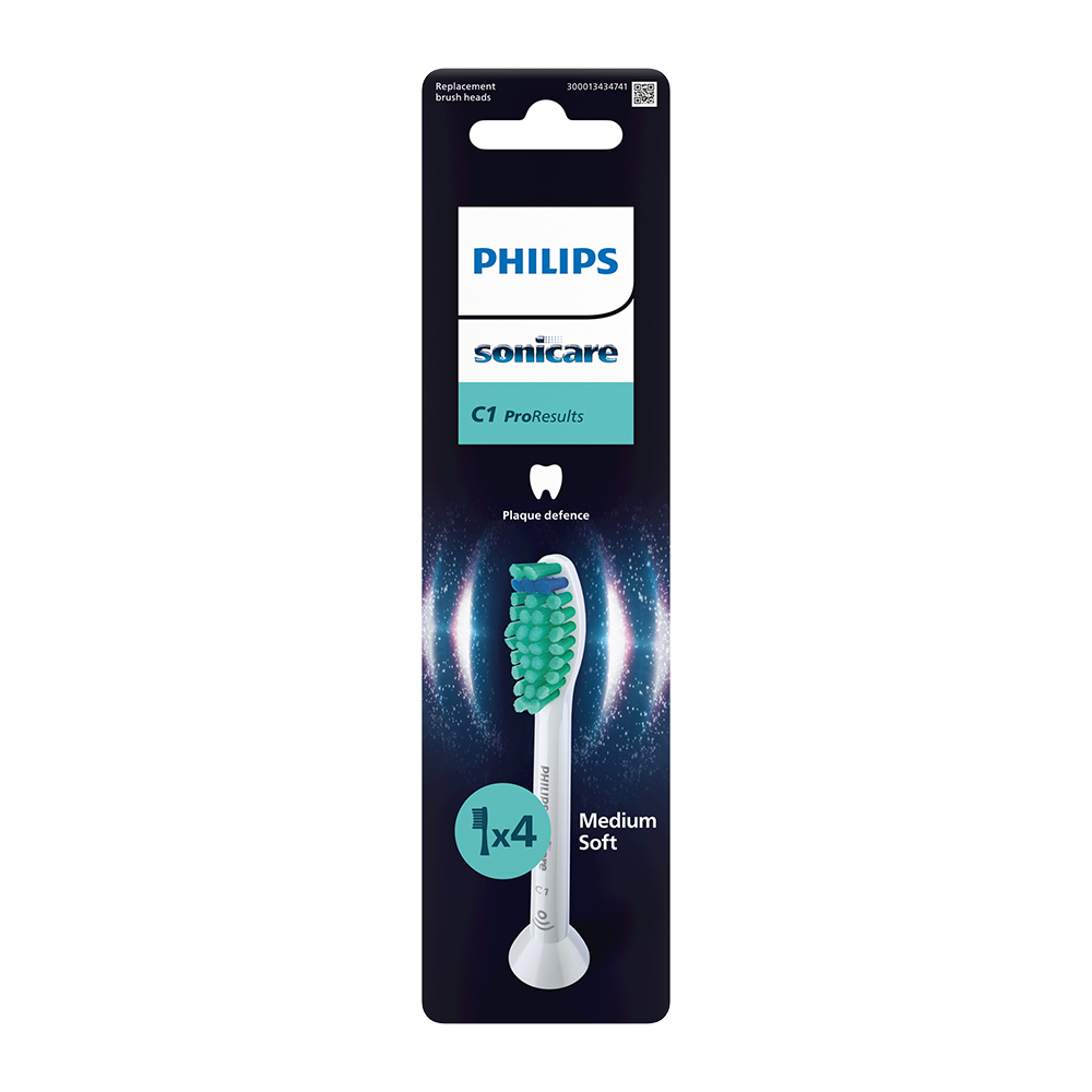 Bild: PHILIPS Sonicare Aufsteckbürsten C1 ProResults 4er Pack