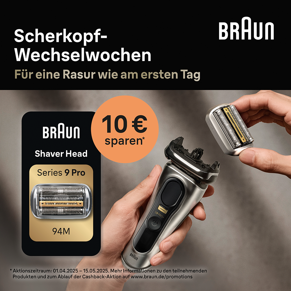 Bild: Braun Elektrorasierer Ersatzscherteil Silber