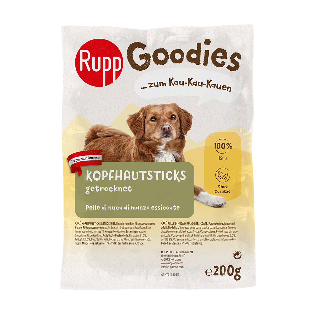 Bild: Rupp Goodies Kopfhautsticks getrocknet