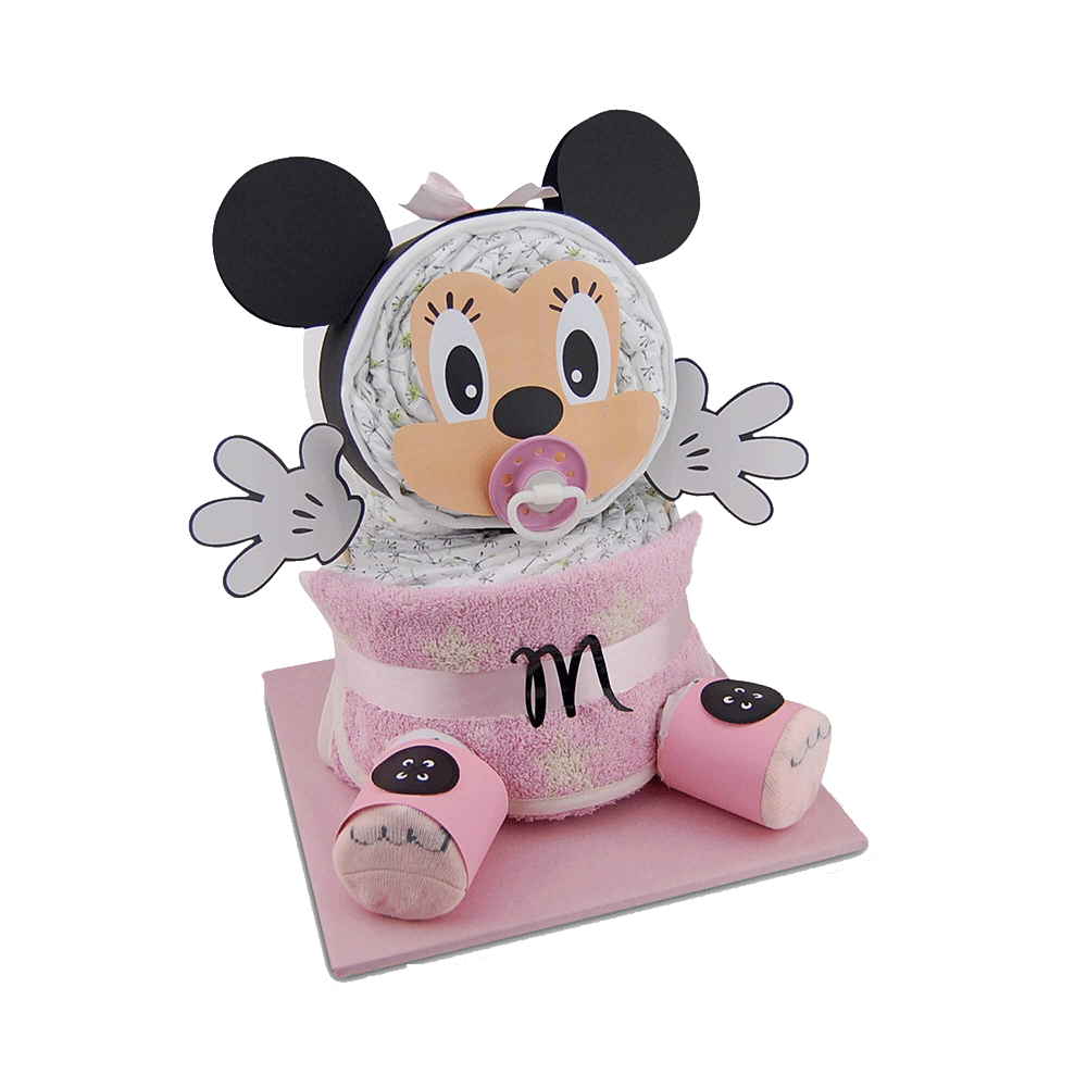 Bild: Windeltorte Windelmaus rosa