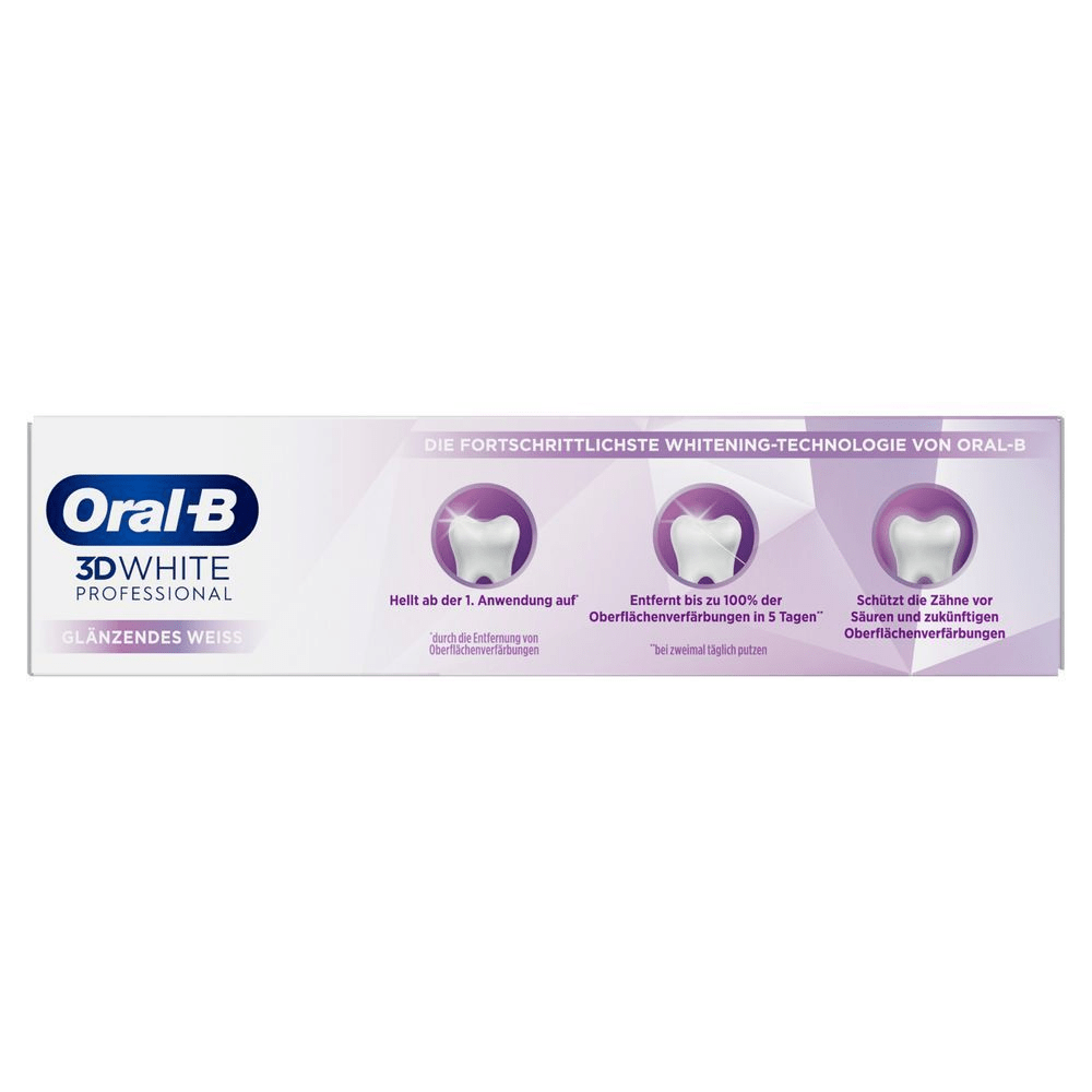 Bild: Oral-B 3D White Professional Express Whitening Zahnpasta