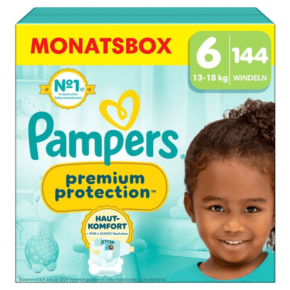 Bild: Pampers Premium Protection Größe 6, 13kg+ 