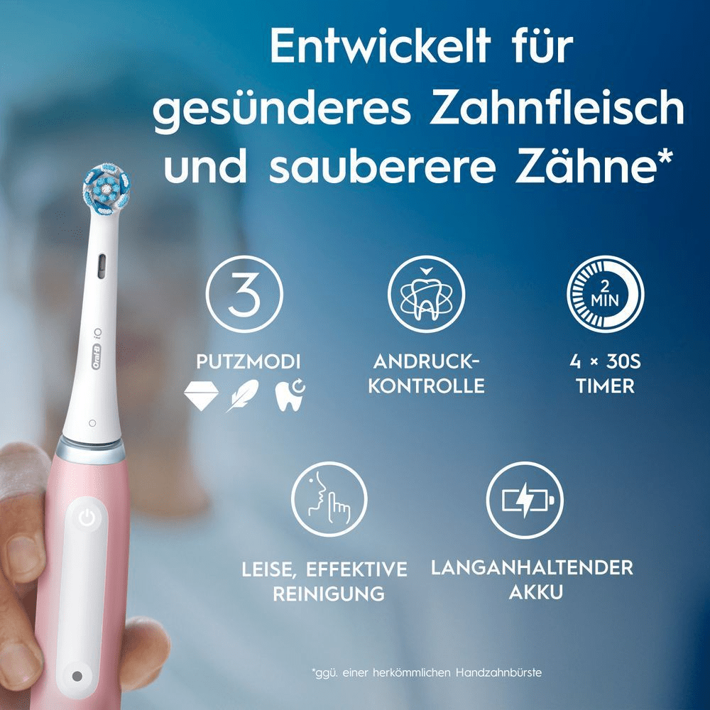 Bild: Oral-B iO Series 3 Elektrische Zahnbürste, Blush Pink 