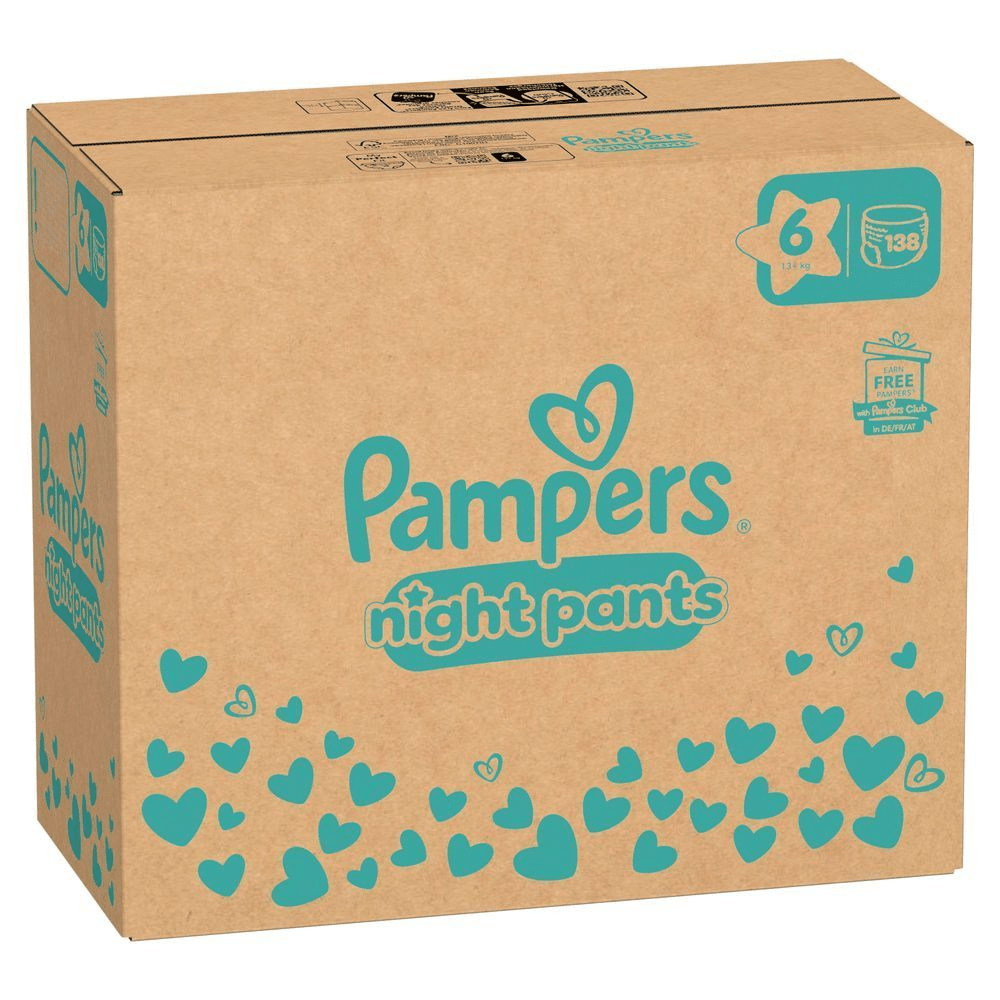 Bild: Pampers Night Pants Größe 6, 15kg+, Monatsbox 