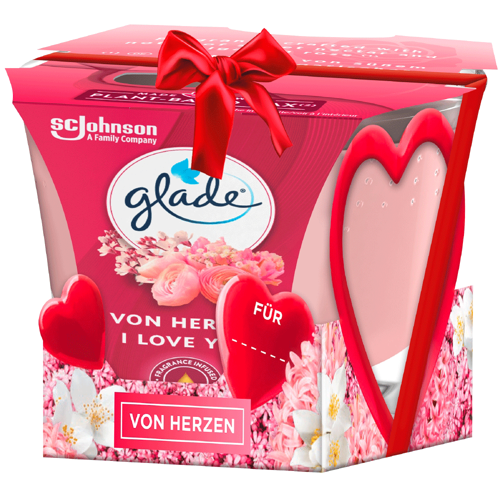 Bild: Glade Premium Duftkerze I Love You
