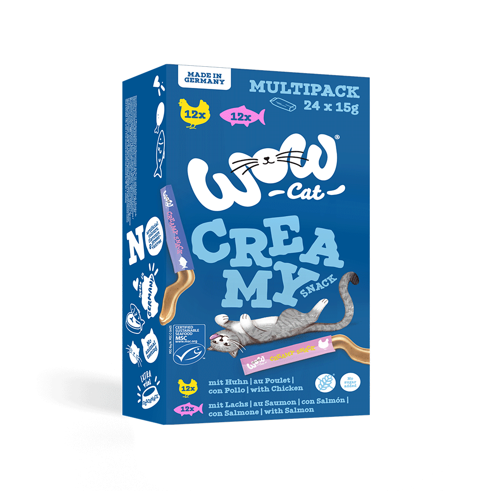 Bild: WOW Cat Creamy Snack Multipack 24 x 15g