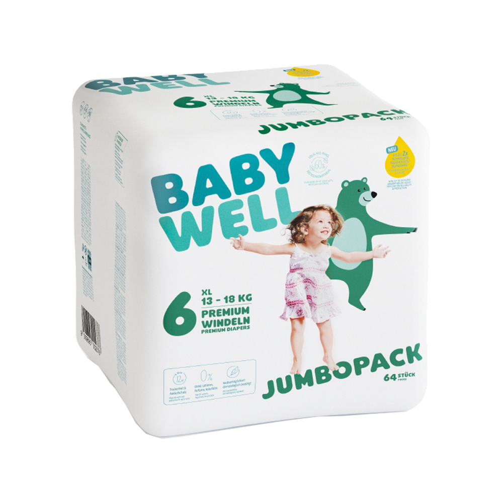 Bild: BABYWELL Premium Windeln Größe 6, 13-18 kg