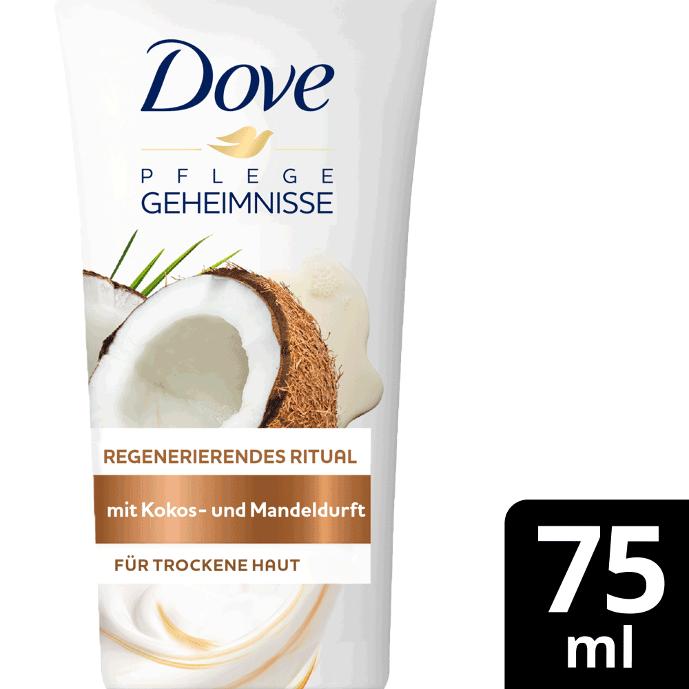Bild: Dove Pflegegeheimnisse Regenerierendes Ritual Handcreme mit Kokos- und Mandelduft