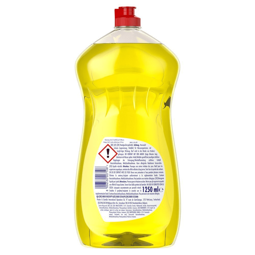 Bild: FAIRY Ultra Konzentrat Zitrone Handgeschirrspülmittel mit Effektiver Fettlösekraft Für Perfekt Sauberes Geschirr