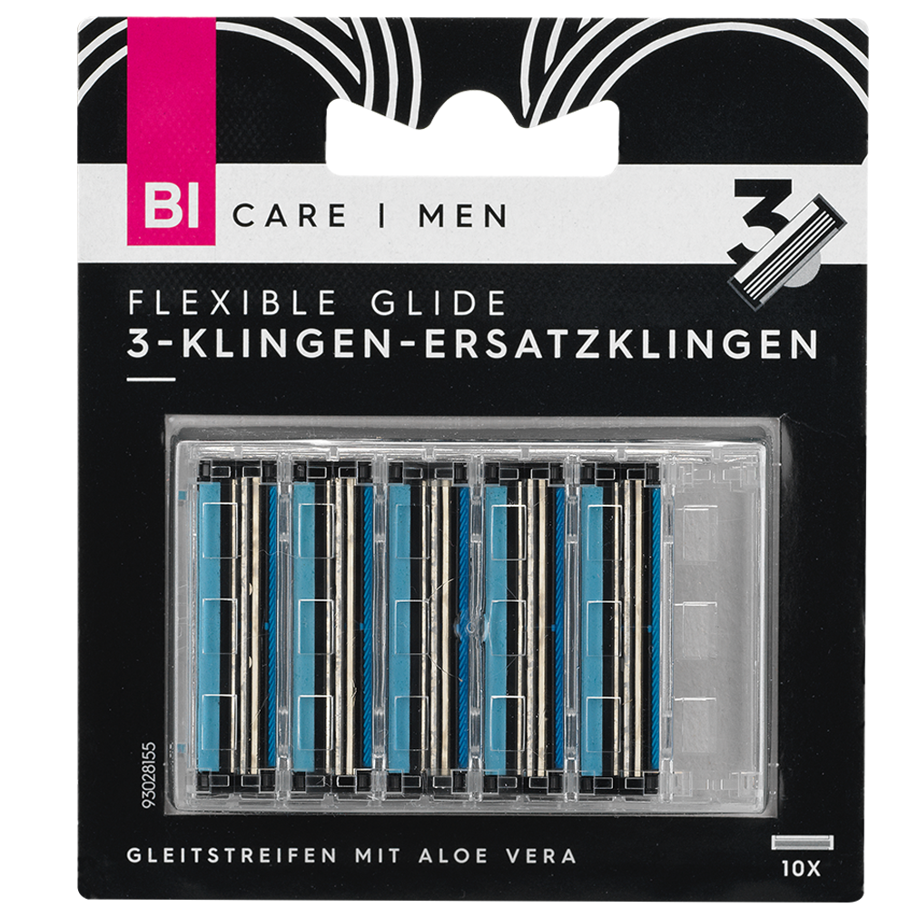 Bild: BI CARE MEN 3-Klingen Ersatzklingen Flexible Glide