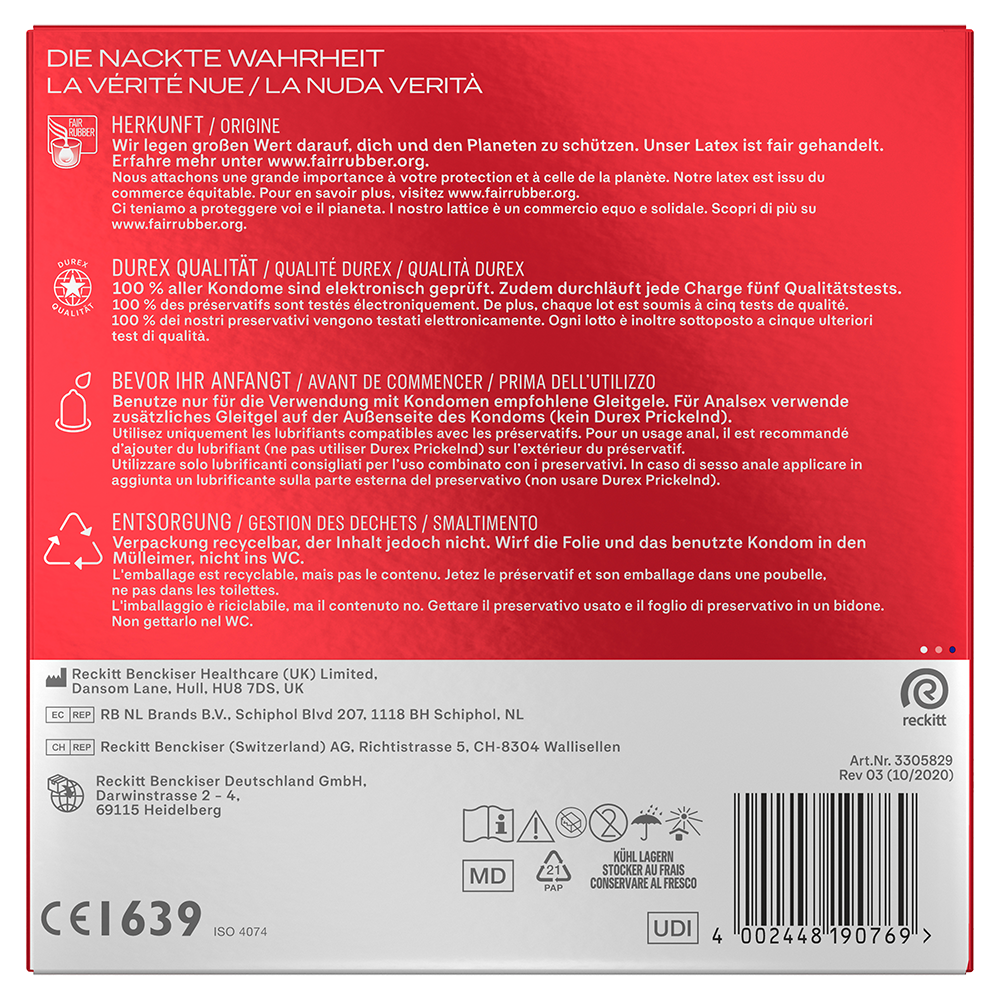 Bild: durex Kondome Gefühlsecht XXL