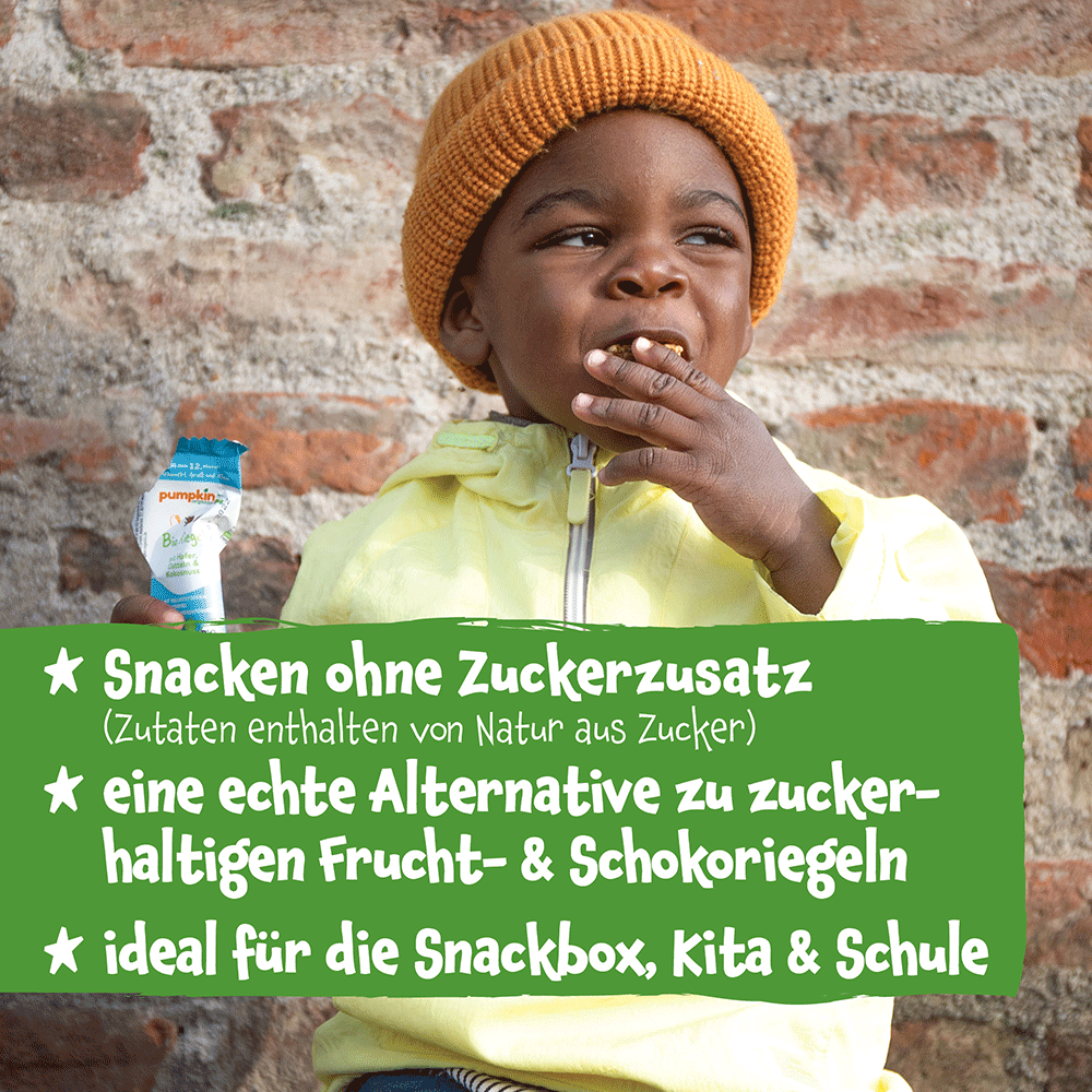 Bild: pumpkin organics Bio Haferriegel Banane Kakao