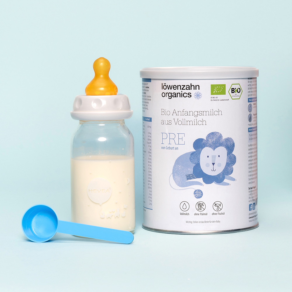 Bild: Löwenzahn organics Bio Anfangsmilch aus Vollmilch 