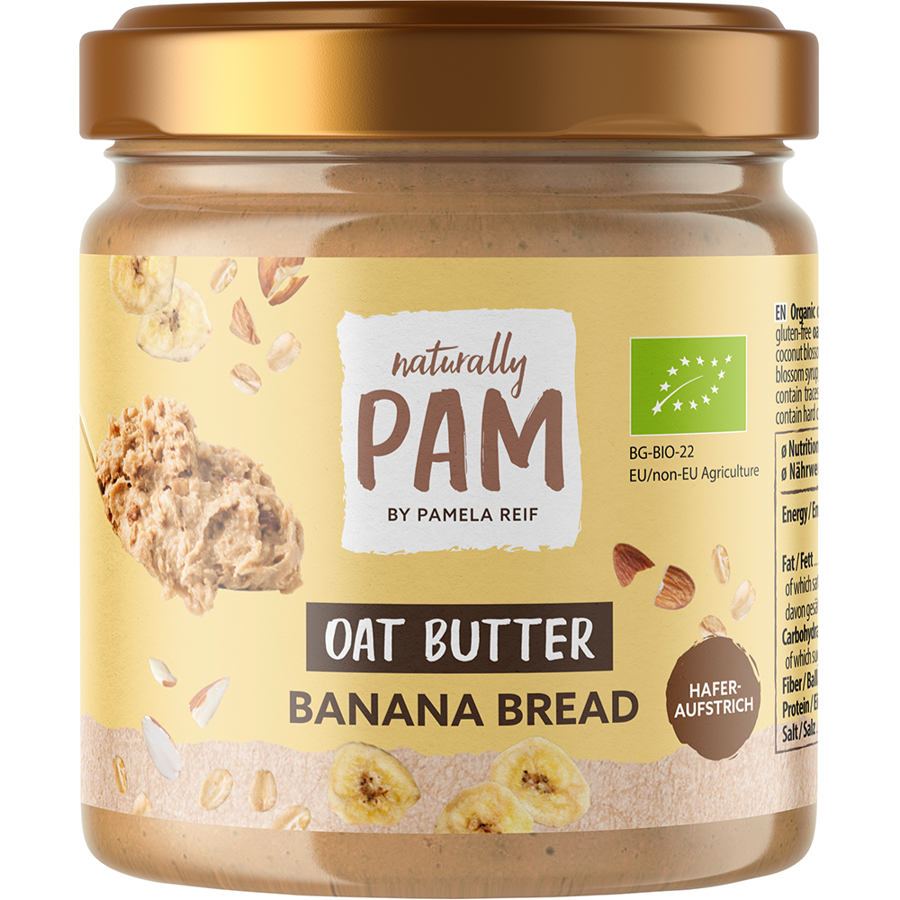 Bild: Naturally PAM by Pamela Reif Haferaufstrich Oat Butter Banana Bread