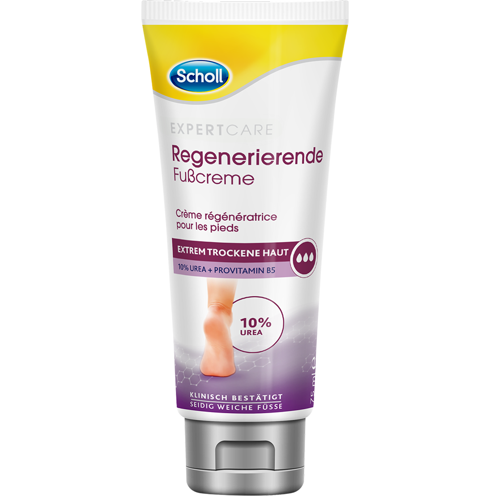Scholl Feuchtigkeitsspendende Fußcreme Mit Nachtkerzenöl, 150 Ml (2er Pack) – Für Weiche, Gepflegte Füße