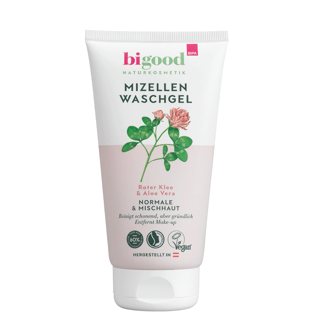 Bild: bi good Mizellenwaschgel Roter Klee & Aloe Vera