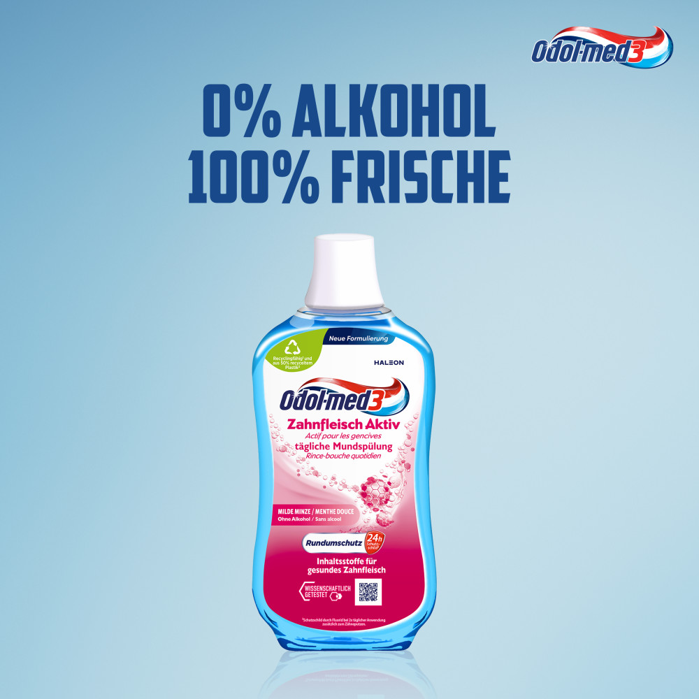 Bild: Odol-med3 Mundspülung Zahnfleisch Aktiv 