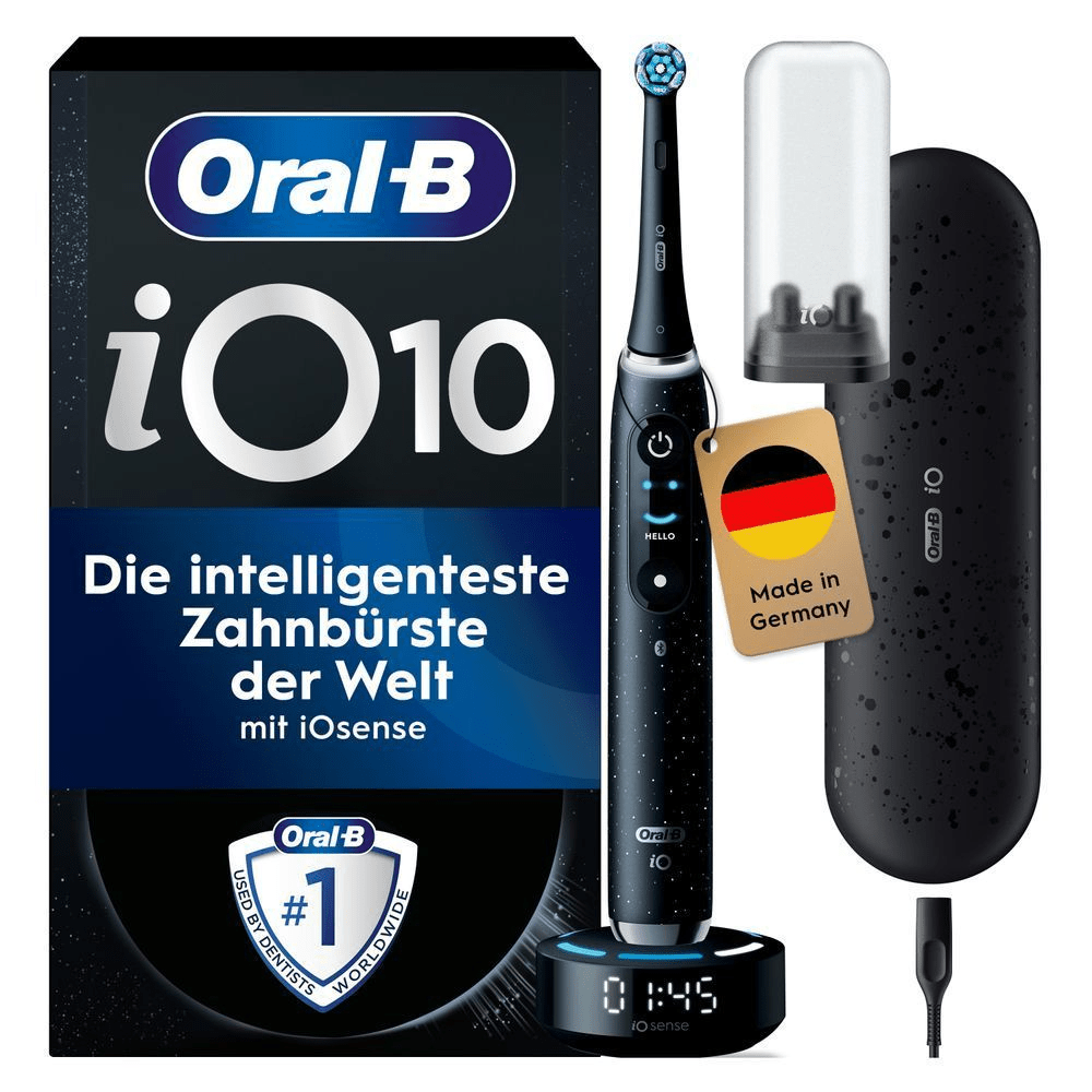 Bild: Oral-B iO 10 Elektrische Zahnbürste, Cosmic Black 