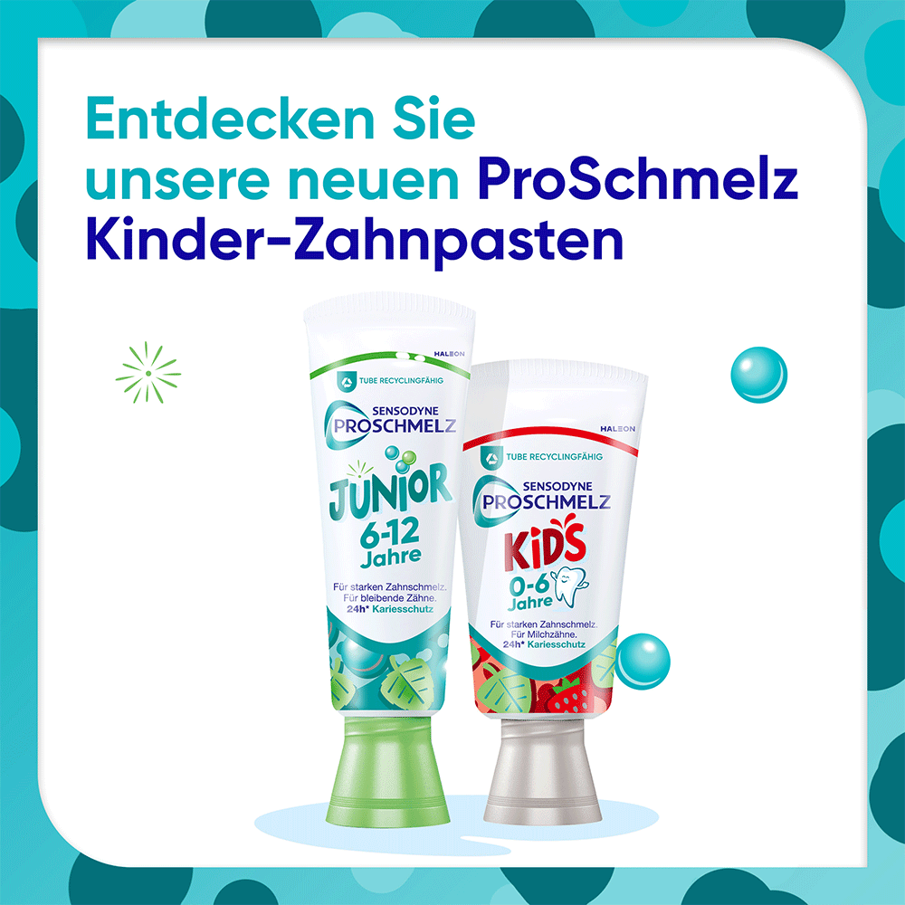 Bild: SENSODYNE ProSchmelz Kids Zahnpasta 0-6
