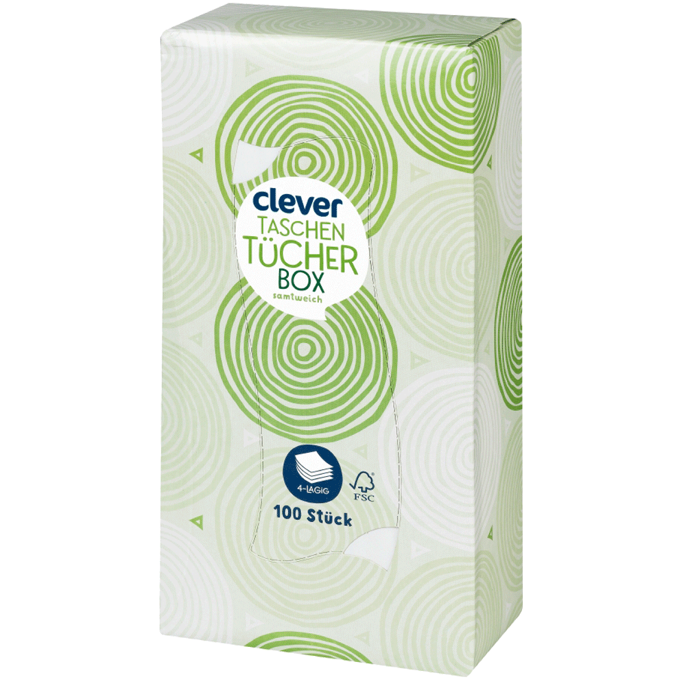 Bild: clever Taschentücher Box 100er