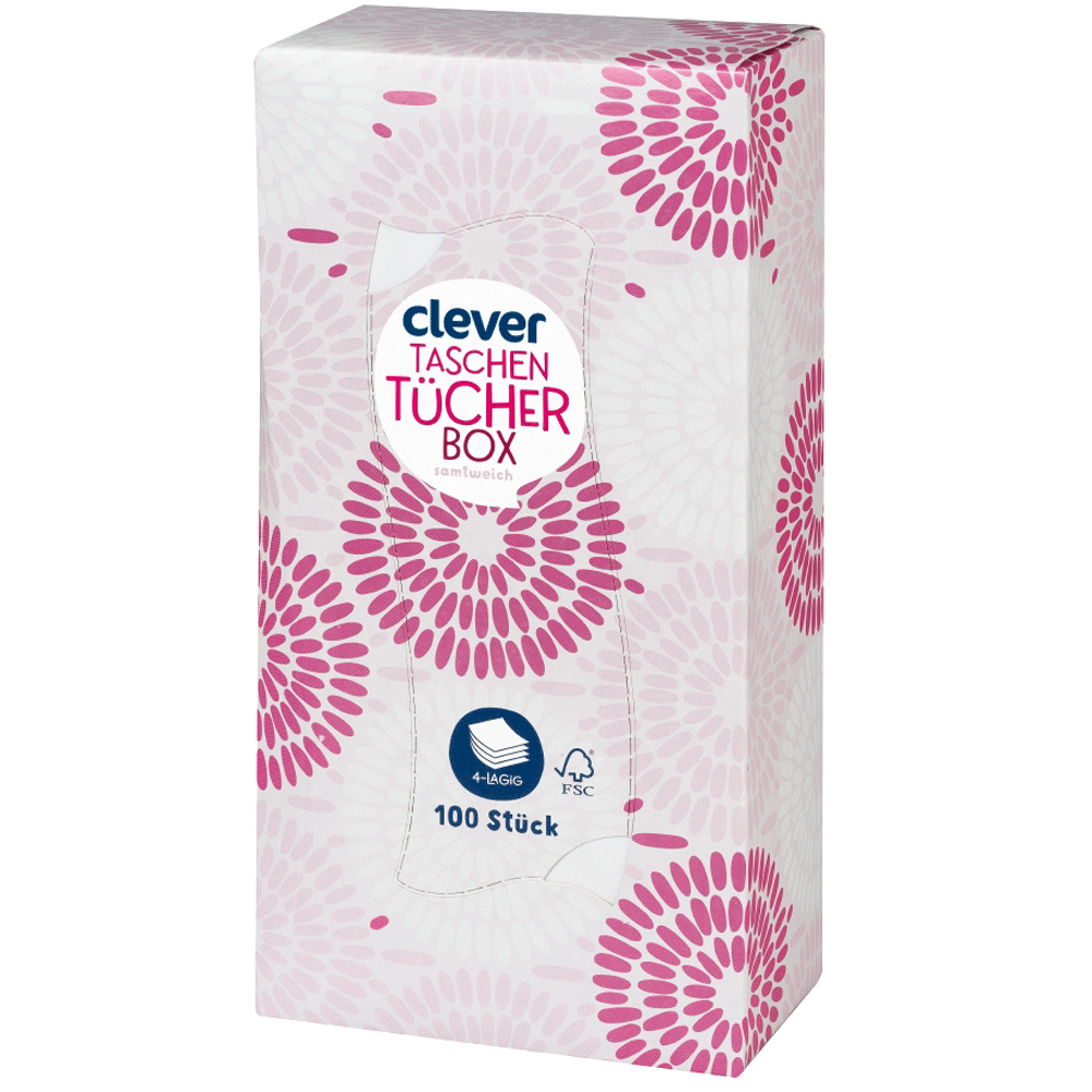 Bild: clever Taschentücher Box 100er