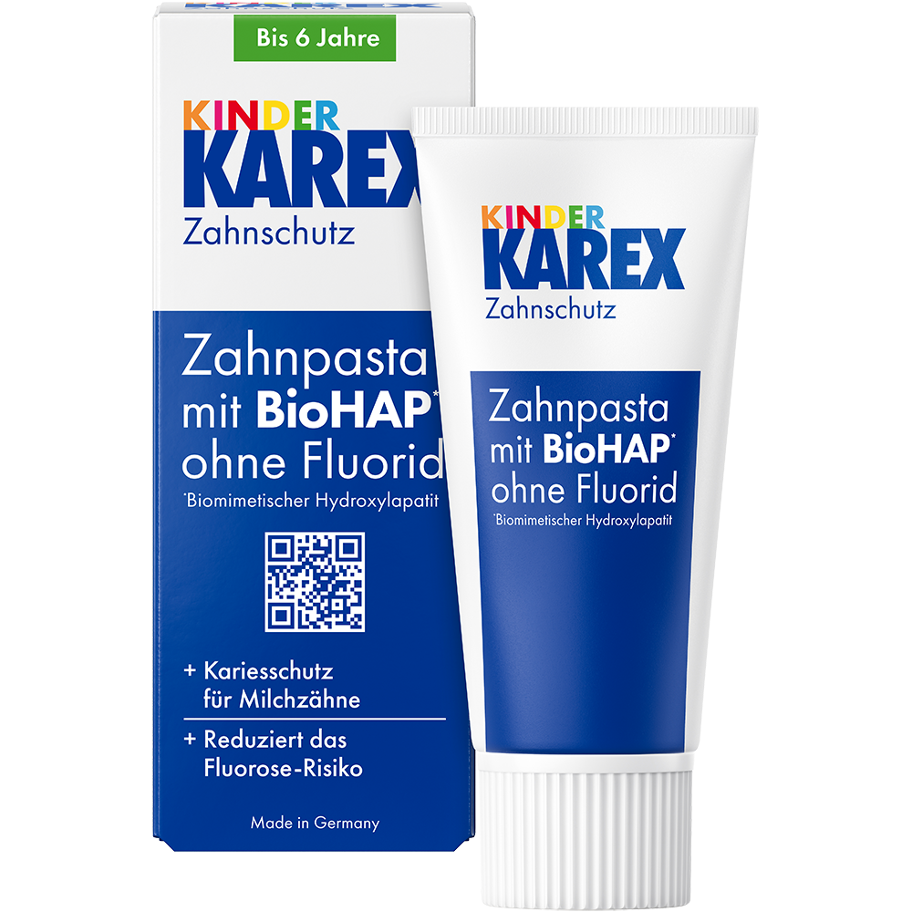 Bild: Karex Kinder Zahnpasta mit BioHAP 