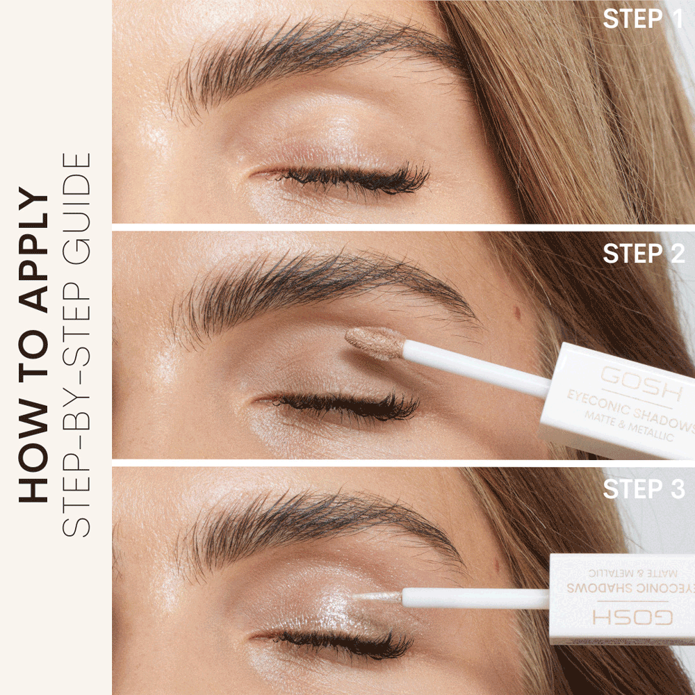 Bild: GOSH Eyeconic Lidschatten Matte & Metallic Nude 002