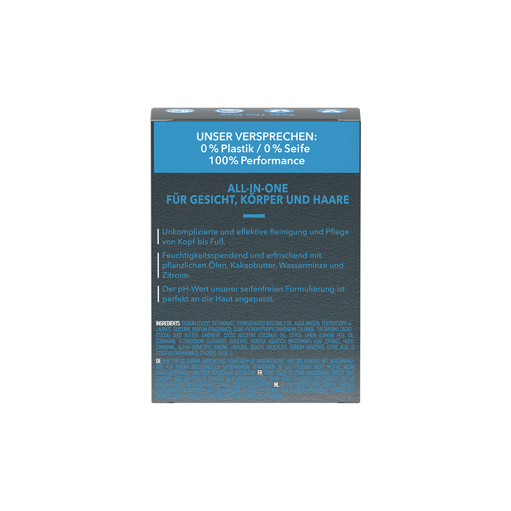 Bild: FOAMIE 3in1 Feste Duschpflege Wasserminze und Zitrone