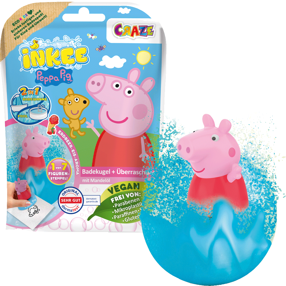 Bild: Craze Inkee Badebombe Peppa Pig