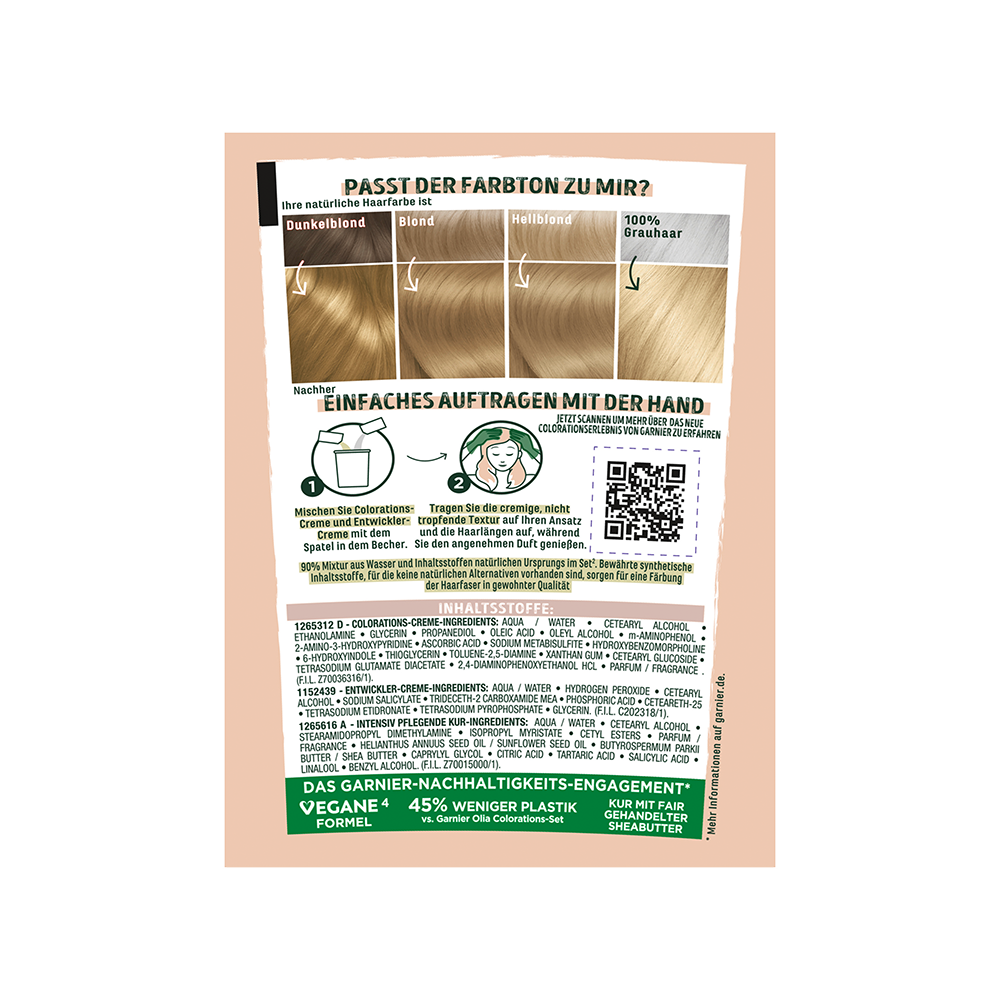 Bild: GARNIER GOOD Dauerhafte Haarfarbe Warmes Dämmerungs-Beige