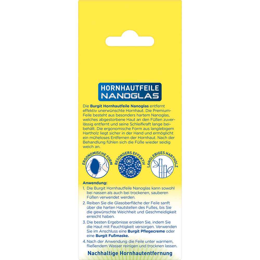 Bild: Burgit Footcare Hornhautfeile Nanoglas 