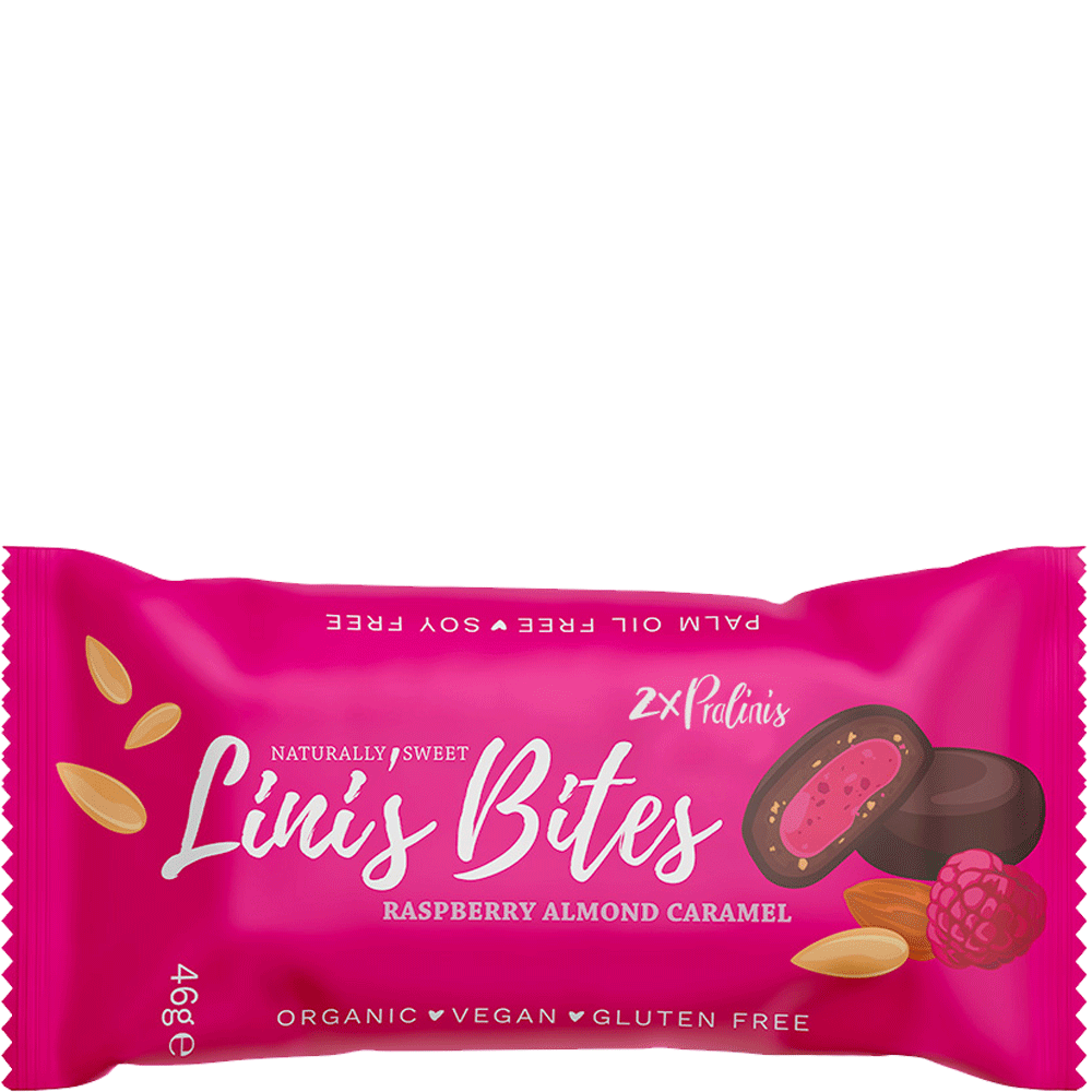 Bild: Linis Bites Pralinis Raspberry Almond