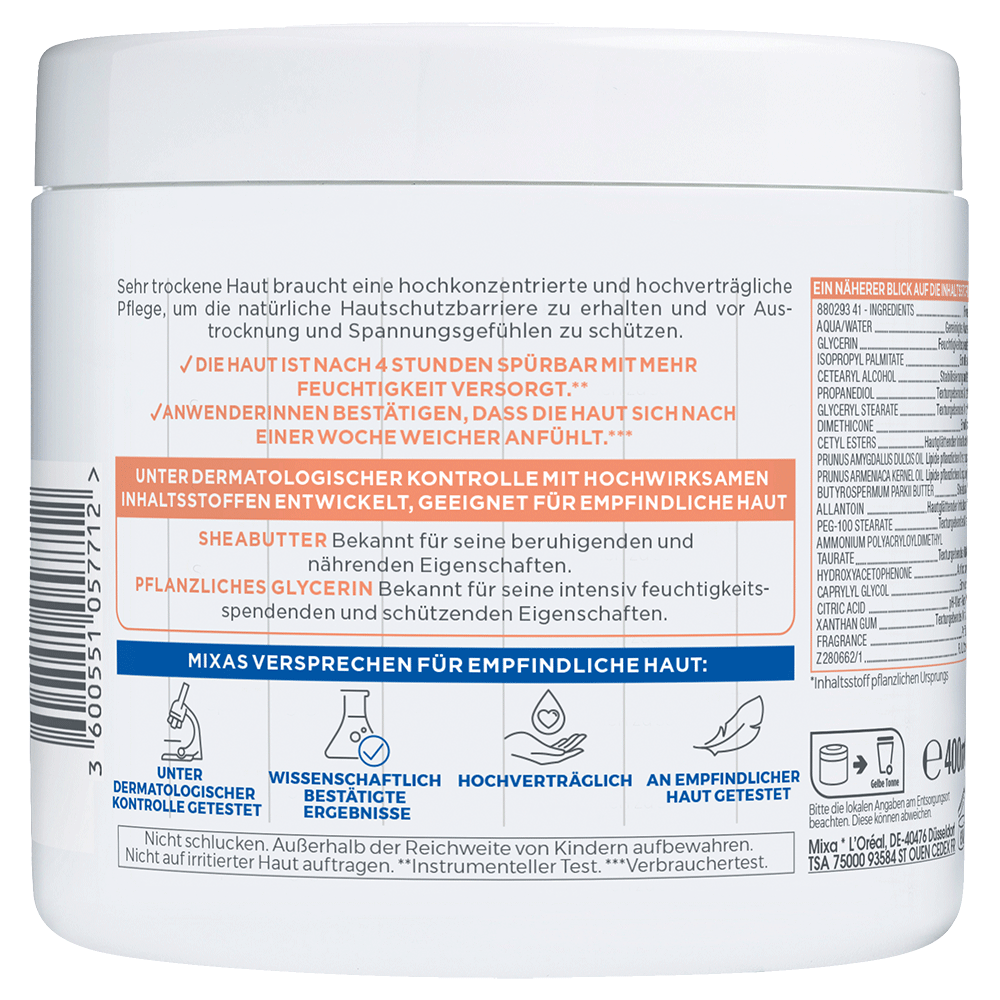 Bild: Mixa Shea Intensive Nährende Creme
