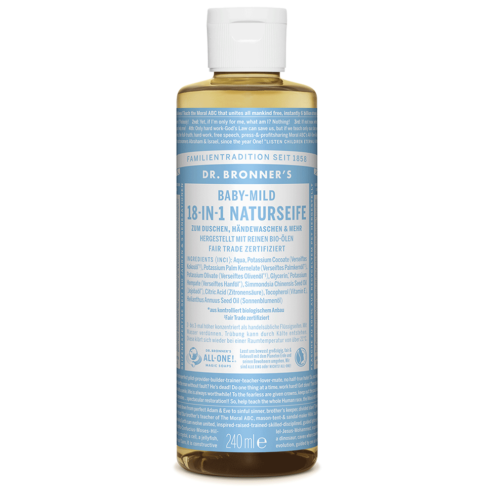Bild: Dr. Bronner's 18-in-1 Naturseife Babymild