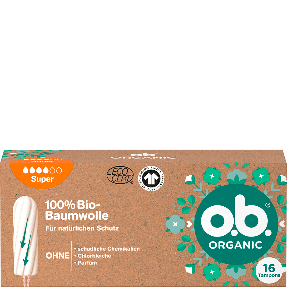 Bild: o.b. Organic Tampons Super