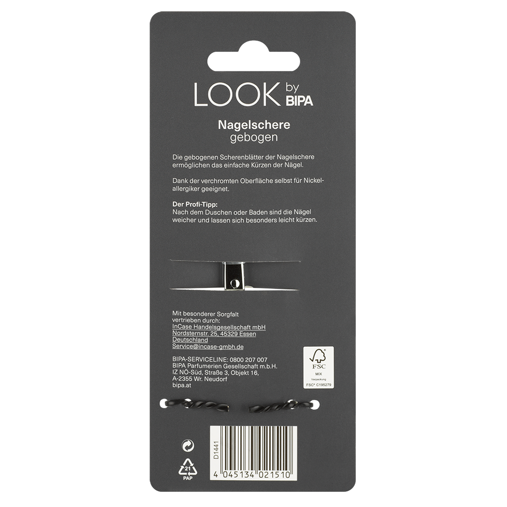 Bild: LOOK BY BIPA Nagelschere Gebogen