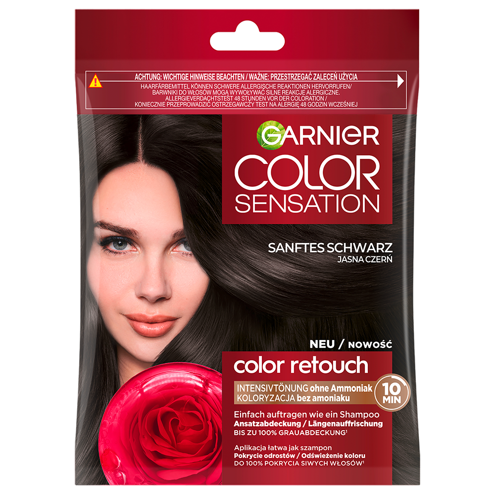 Bild: GARNIER Color Sensation Intensivtönung Sanftes Schwarz Sanftes Schwarz