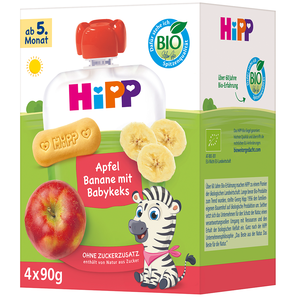 Bild: HiPP Quetschie Apfel-Banane & Babykeks 
