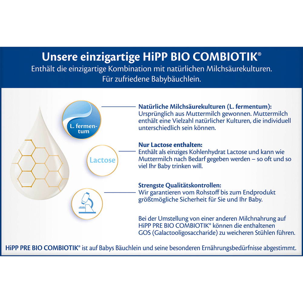 Bild: HiPP Bio Combiotik Pre Anfangsmilch 
