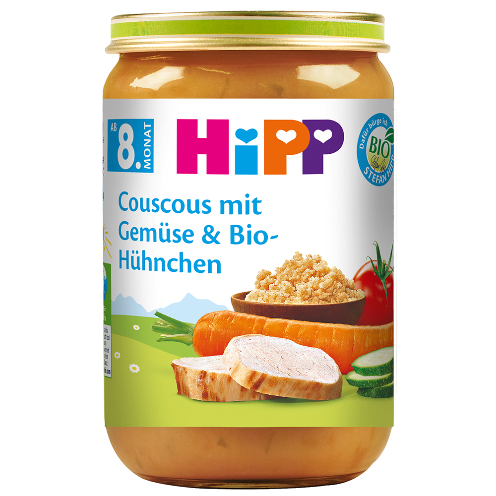 Bild: HiPP Couscous mit Gemüse & Bio Hühnchen