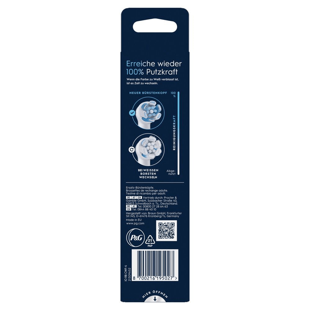 Bild: Oral-B iO Ultimative Reinigung Aufsteckbürsten, Weiß